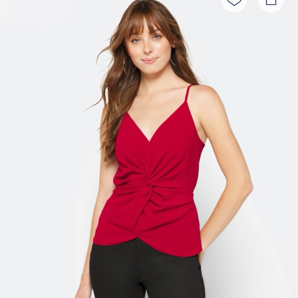 Chic Red Camisole Top